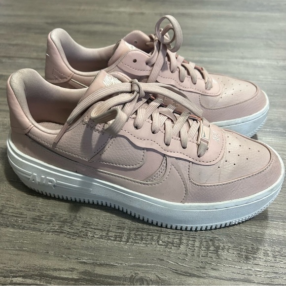 Nike Air Force A1 PLT.AF.ORM Blush Pink Platform Sneakers - Picture 2 of 9